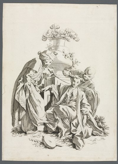 Die Sinne: Berührung nach Boucher von Gabriel Huquier