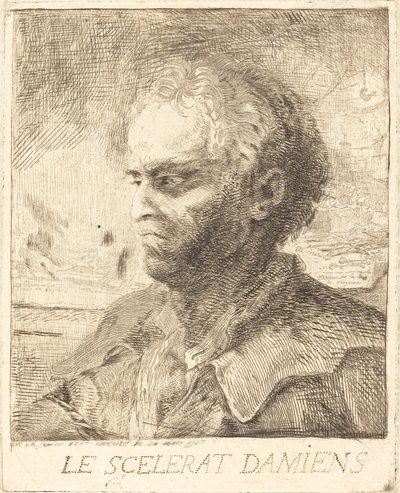 Der Schurke Damiens von Gabriel Jacques de Saint Aubin