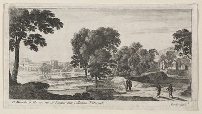 Landschaft mit Figuren von Gabriel Perelle