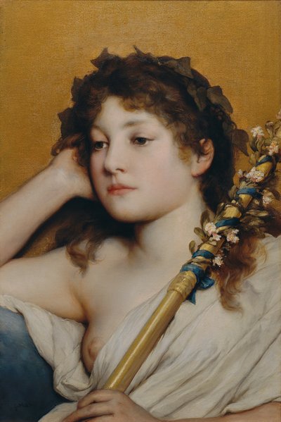 Sinnendes Frauenhaupt von Gabriel von Max