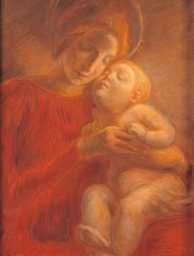 Maria mit Kind von Gaetano Previati