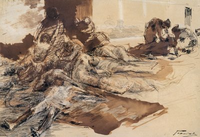 Studie der Pest von Gaetano Previati