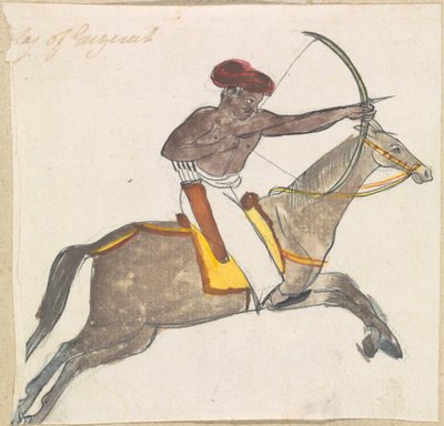 Bogenschütze zu Pferd von Gangaram Chintaman Tambat