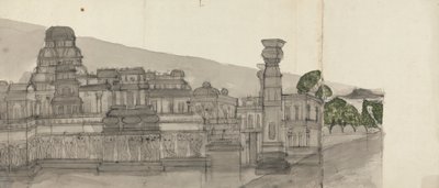 Außenansicht von Kailasa von Gangaram Chintaman Tambat