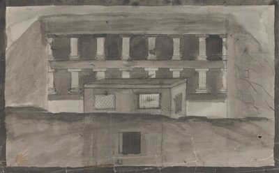 Tempel Eingang, Ellora von Gangaram Chintaman Tambat