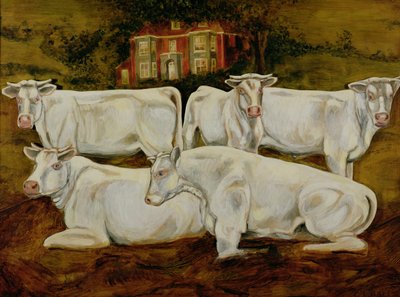 Charolais-Bullen, Dippenhall, Farnham von Gareth Lloyd Ball