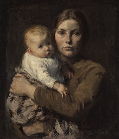 Mutter und Kind, ca. 1906 von Julius Garibaldi Melchers