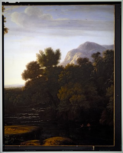 Italienische Landschaft (Detail) von Gaspard Poussin Dughet