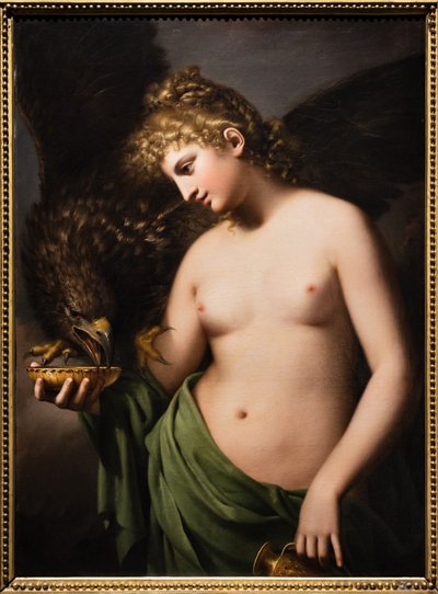 Hebe als Mundschenk des Adlers von Jupiter von Gaspare Landi