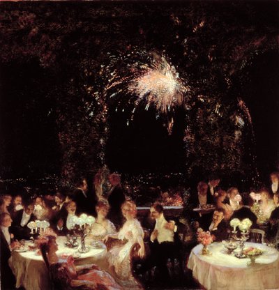 Abendessen im Casino, ca. 1906 von Gaston de la Touche