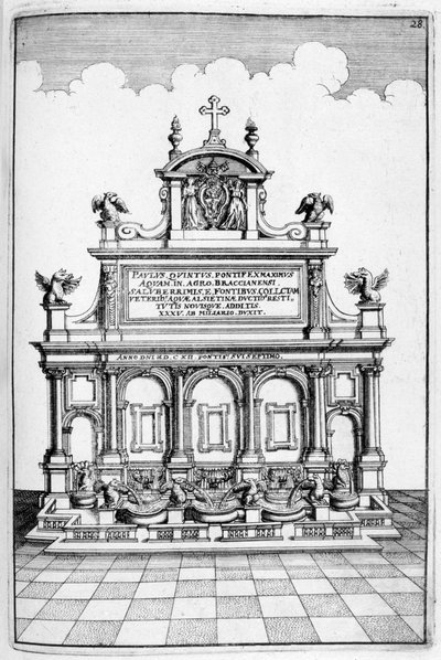 Brunnenentwurf, 1664 von Georg Andreas Bockler