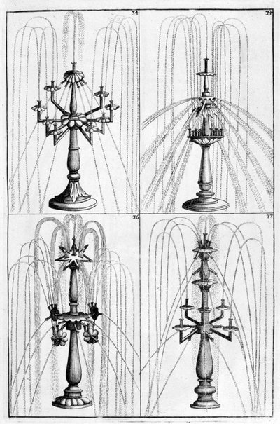 Ornamentaler Brunnenentwurf, 1664 von Georg Andreas Bockler