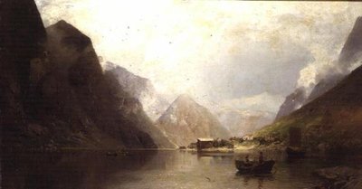 Ein Fjord von Georg Anton Rasmussen