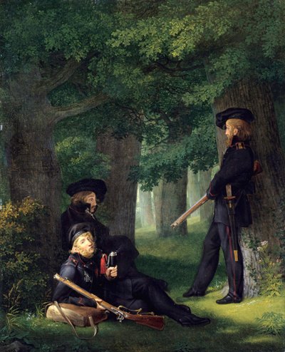 Vorpostendienst (Les avant-poste) von Georg Friedrich Kersting