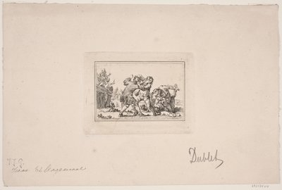 Eine Bauernschlägerei von Georg Haas
