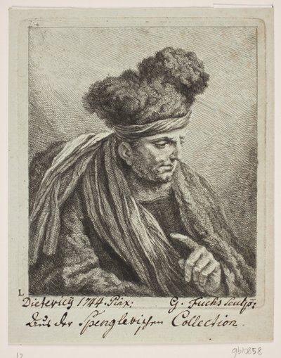 Ein Mann mit Turban von Georg Mathias Fuchs