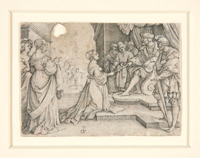 Esther vor Ahasver von Georg Pencz