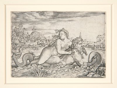 Jungfrau von Seeungeheuer entführt von Georg Pencz