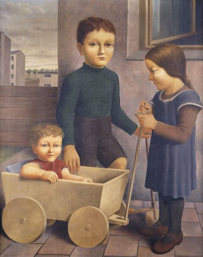 Drei Kinder, 1926 von Georg Schrimpf