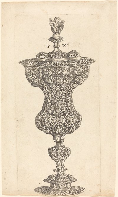 Kelch mit Putto auf dem Deckel von Georg Wechter I