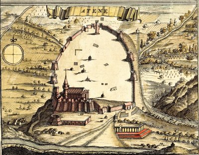 Athen, Griechenland von Georg and Hogenberg Franz (1535 90) Braun