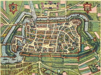 Edinburgh, Schottland von Georg and Hogenberg Franz (1535 90) Braun