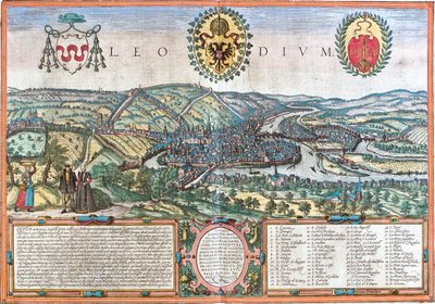 Lüttich, Belgien von Georg and Hogenberg Franz (1535 90) Braun