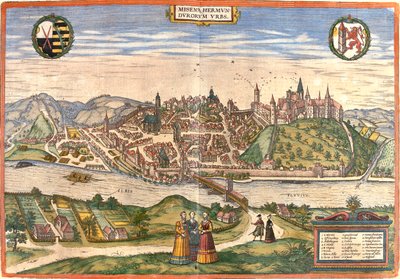 Meissen, Germany von Georg and Hogenberg Franz (1535 90) Braun