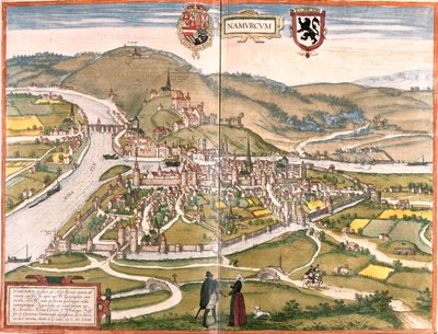 Namur, , Belgien von Georg and Hogenberg Franz (1535 90) Braun