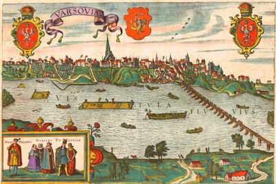 Warschau, Polen von Georg and Hogenberg Franz (1535 90) Braun