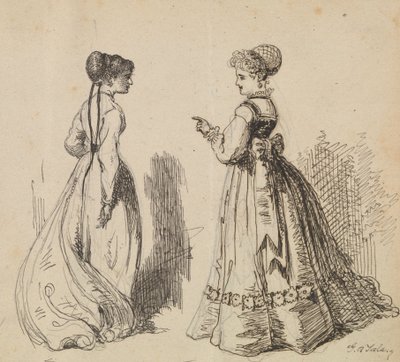 Zwei Frauen von George Augustus Sala