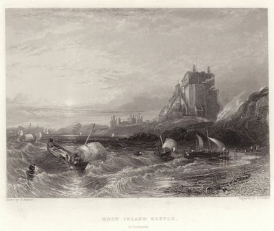 Holy Island Castle, St. Cuthberts von George Balmer