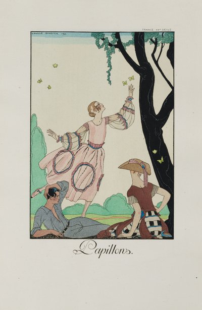 Falbalas et fanfreluches: Papillons, 1921 von George Barbier