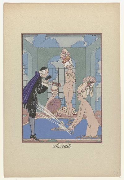 La Guirlande des mois, 1917-1920: Das Wasser von George Barbier