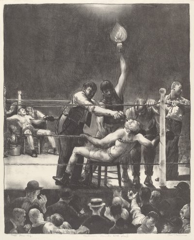 Zwischen den Runden, klein, zweiter Stein von George Bellows