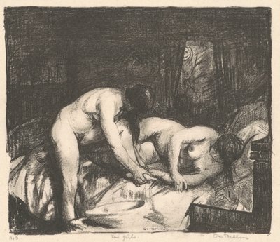 Zwei Mädchen von George Bellows