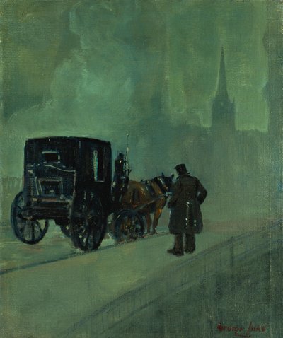 Nebelige Nacht, New York von George Benjamin Luks