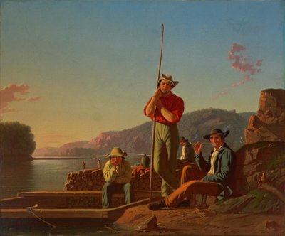Das Holzboot von George Caleb Bingham
