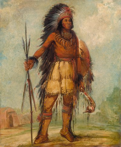 A-wun-ne-wa-be, Vogel des Donners, 1845 von George Catlin