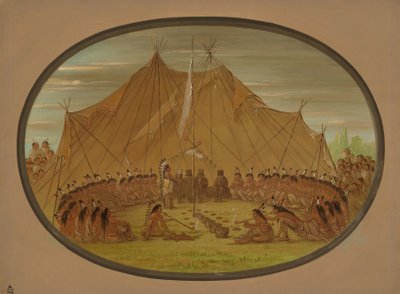 Ein Hundefest - Sioux, 1861-1869 von George Catlin
