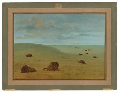 Nach der Büffeljagd - Sioux von George Catlin