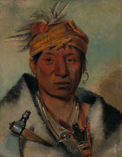 Ah-yaw-né-tak-oá-ron, ein Krieger, 1831 von George Catlin