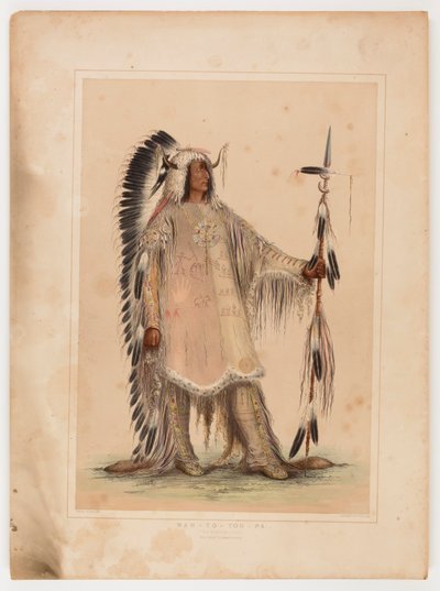 Mah-to-toh-pa, der Mandan-Häuptling von George Catlin
