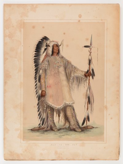 Mah-to-toh-pa, der Mandan-Häuptling von George Catlin