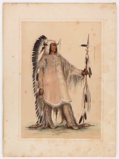 Mah-to-toh-pa, der Mandan-Häuptling von George Catlin