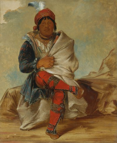 Mick-e-no-páh, Häuptling des Stammes, 1838 von George Catlin