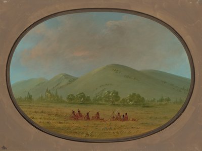 Nishnabotana-Klippen, Oberer Missouri von George Catlin