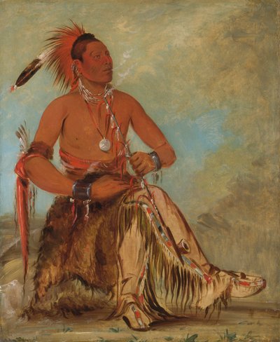 Nóm-ba-mon-nee, Doppelgänger, ein Tapferer von George Catlin