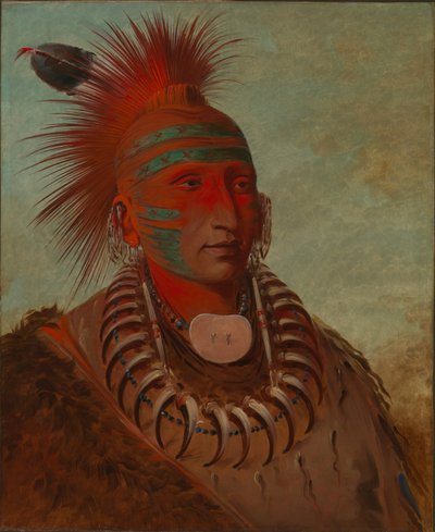 No-ho-mun-ya, Einer, der keine Aufmerksamkeit schenkt von George Catlin