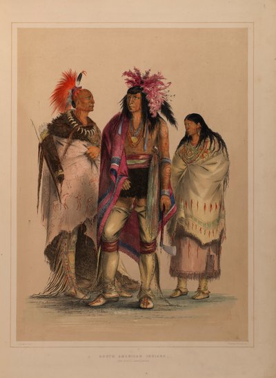 Nordamerikanisches Indianerportfolio von George Catlin